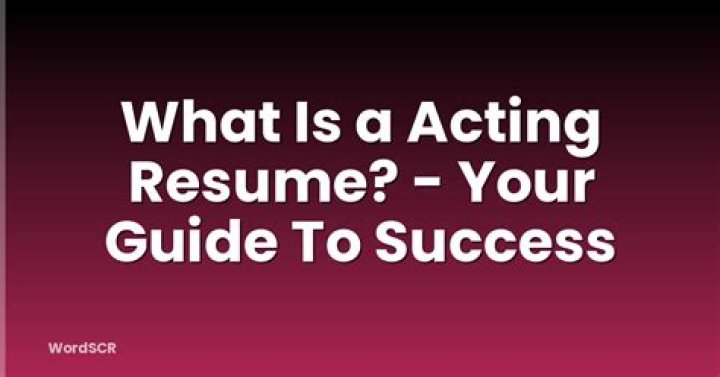 A Key To His Acting Success