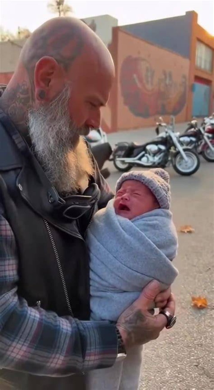 Biker Finds Abandoned Baby In Tesla