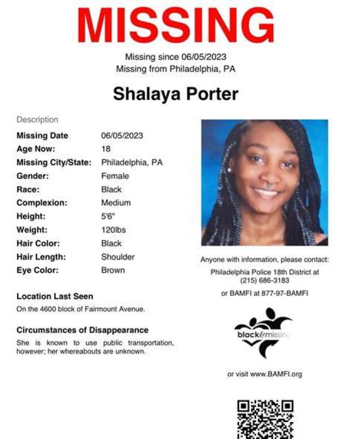 Community Searches For Missing Shalaya Porter