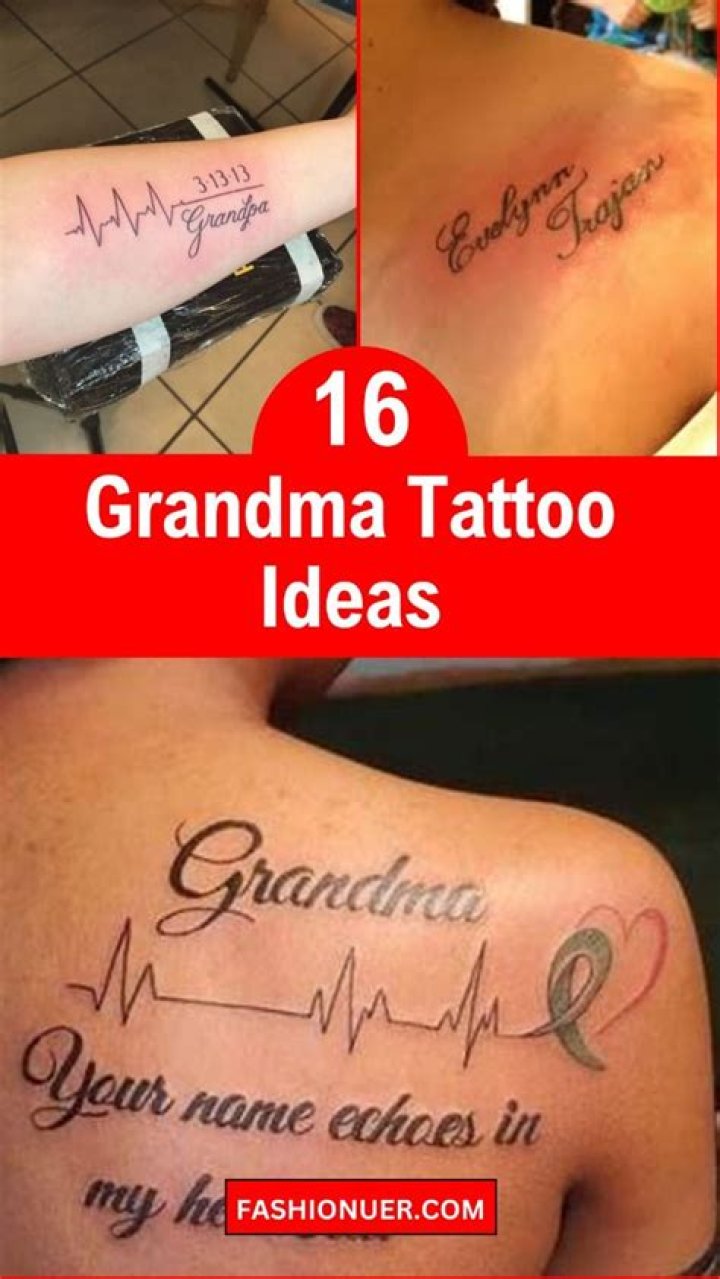 Discover The Profound Meaning Behind Grandma Tattoos For Guys