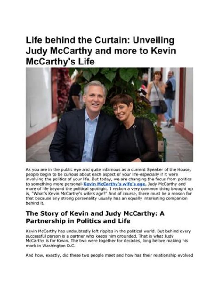 Exploring The Background Of Judy McCarthy