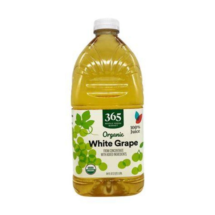 Is white grape juice high in acid?