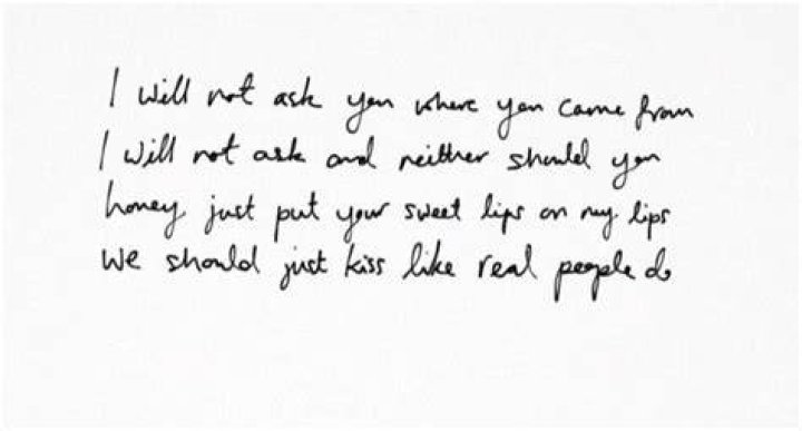 Like Real People Do Lyrics |