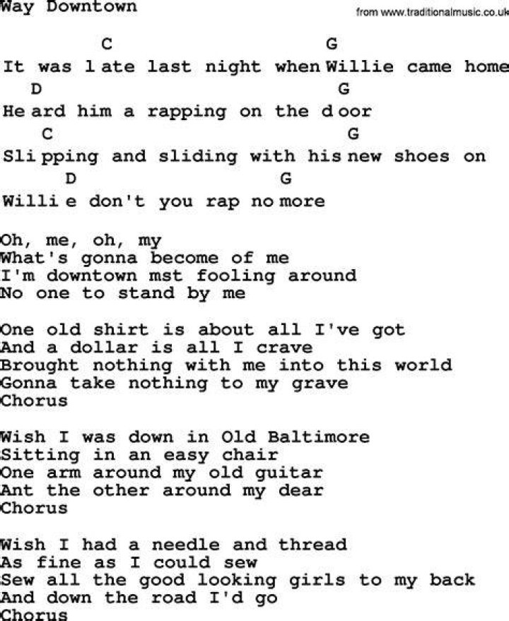 Making My Way Downtown Lyrics |