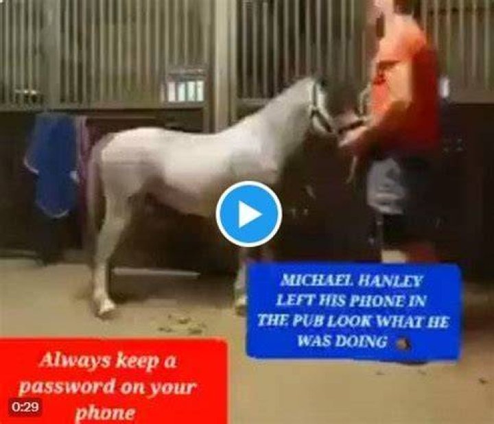 Michael Hanley Horse Video Leaked On Twitter