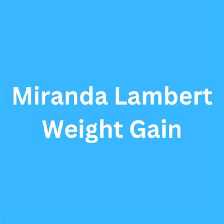 Miranda Lambert's Journey Of Weight And Pregnancy