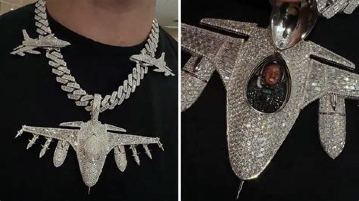 NFL's Mecole Hardman Cops Incredible Jet-Themed Chain, 100+ Carats of Diamonds!