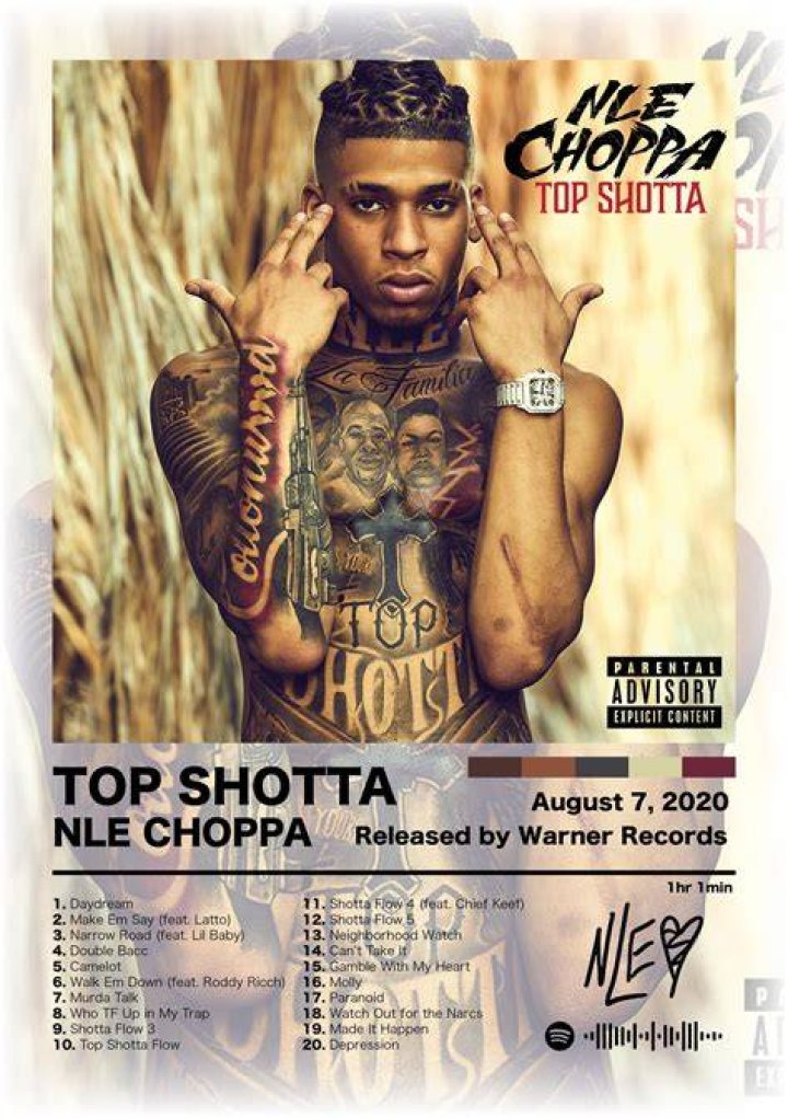 NLE Choppa Has A Dedicated Tattoo Guy For Every Tattoo He Gets ·