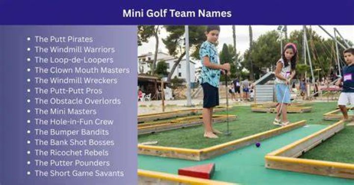 Uncover Creative And Unforgettable Miniature Golf Team Names