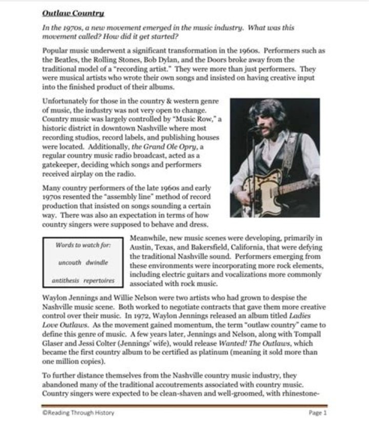 Uncovering The Outlaw Country Legacy