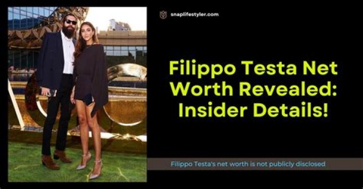 Unveiling Filippo Testa's Net Worth: Discoveries And Insights Await