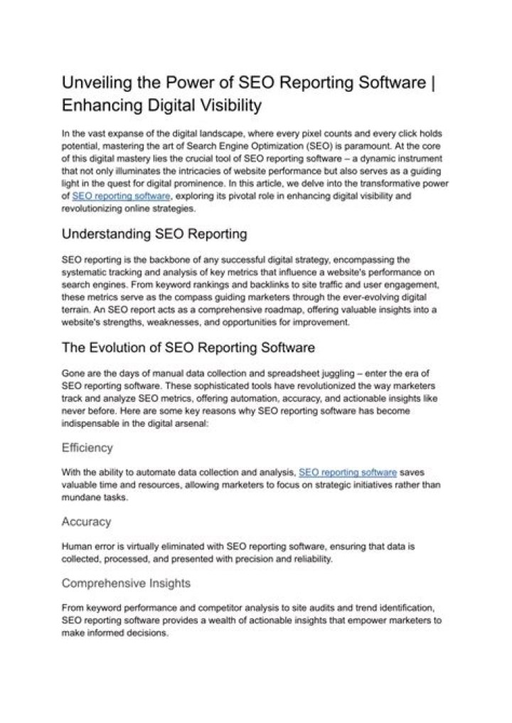 Unveiling The Power Of SEO