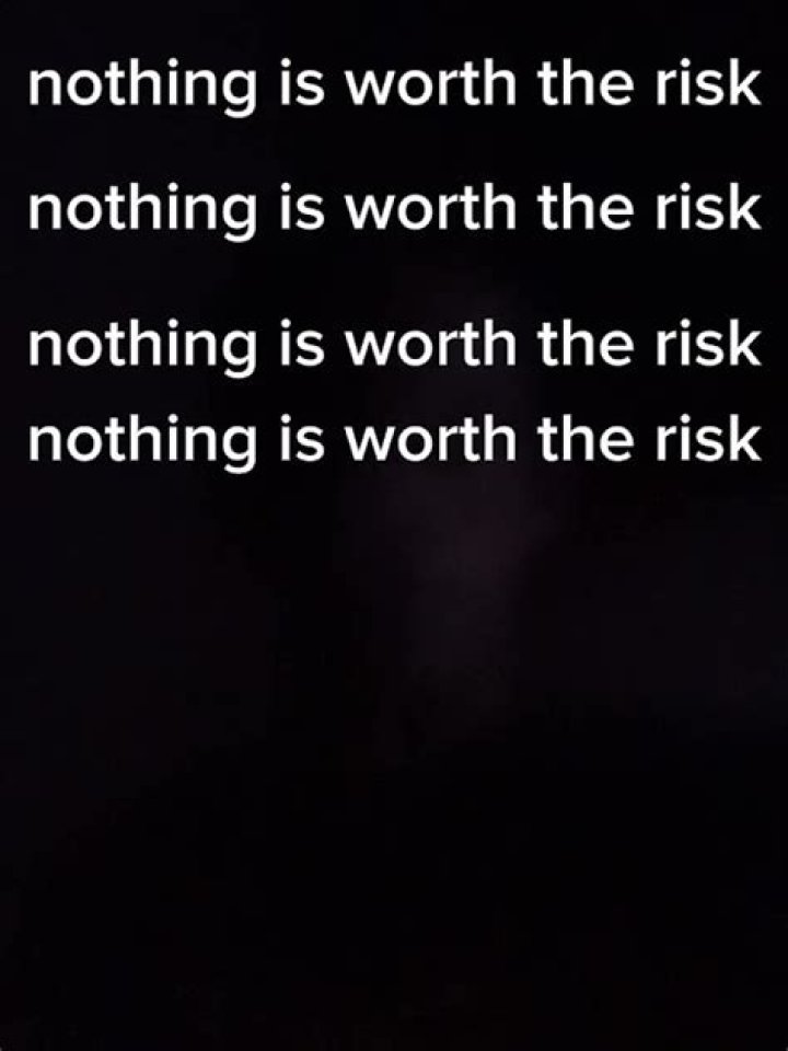 Unveiling The Profound Meaning And Implications Of "Nothing Is Worth The Risk"