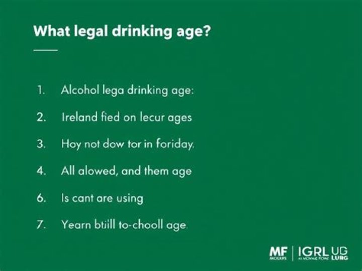 What is the legal age in Spain to drink?