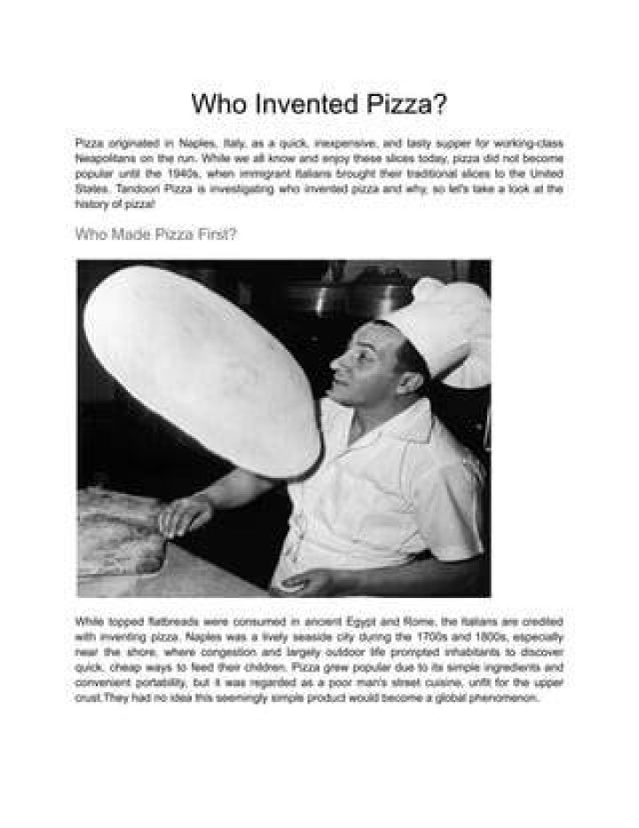 Who invented pizza? | VlogJ