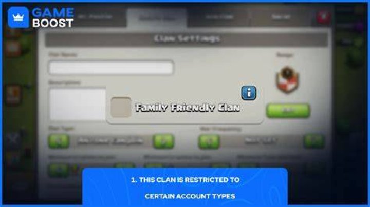 Why Clans Restrict Account Types